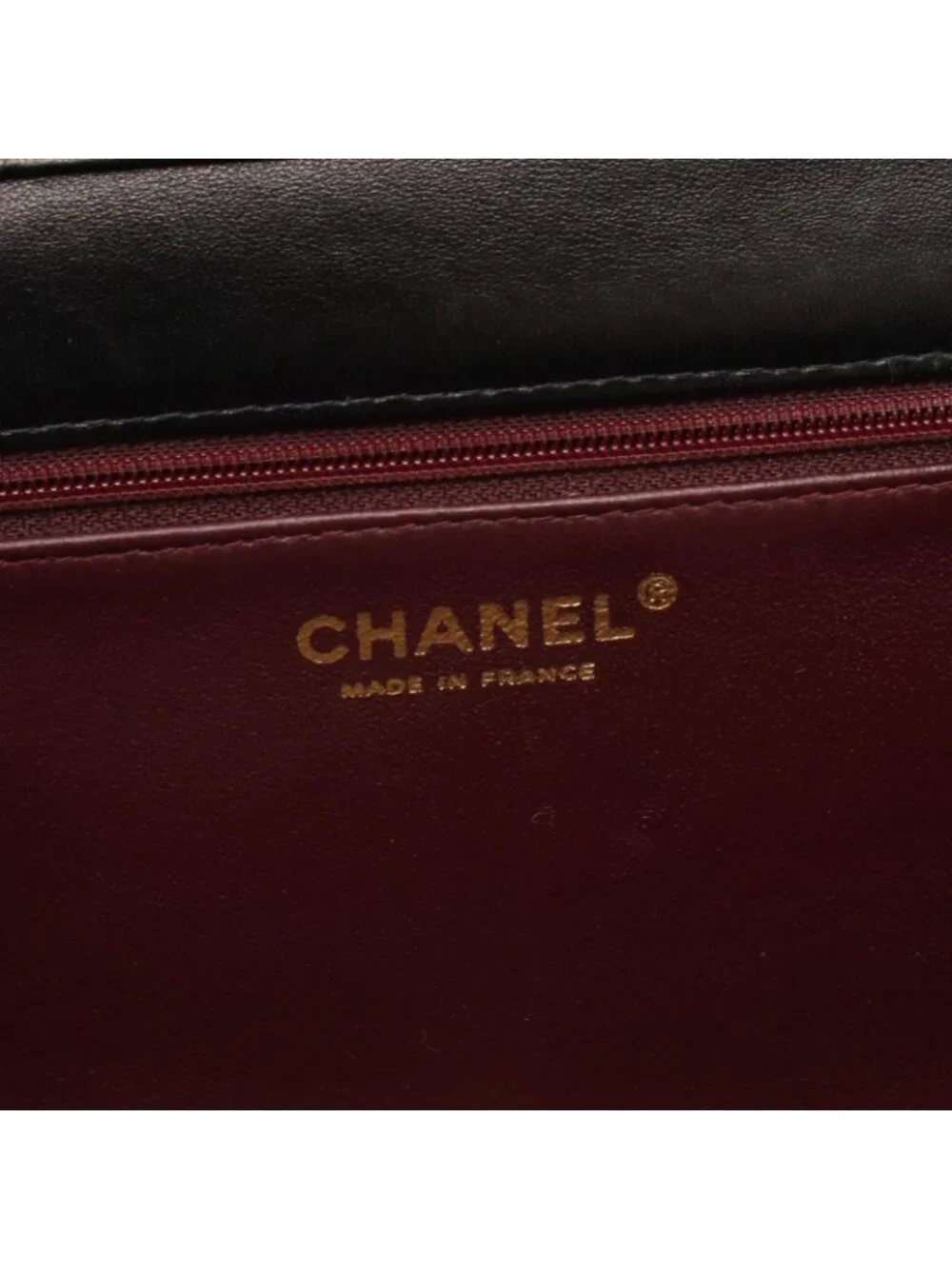 Chanel Shoulder Bag Full Flap Quilted Black Lambskin Chain